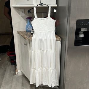White sundress, worn once.